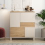 Hanah Home Armario Multiusos Mood - MD3-CS Arena y Roble